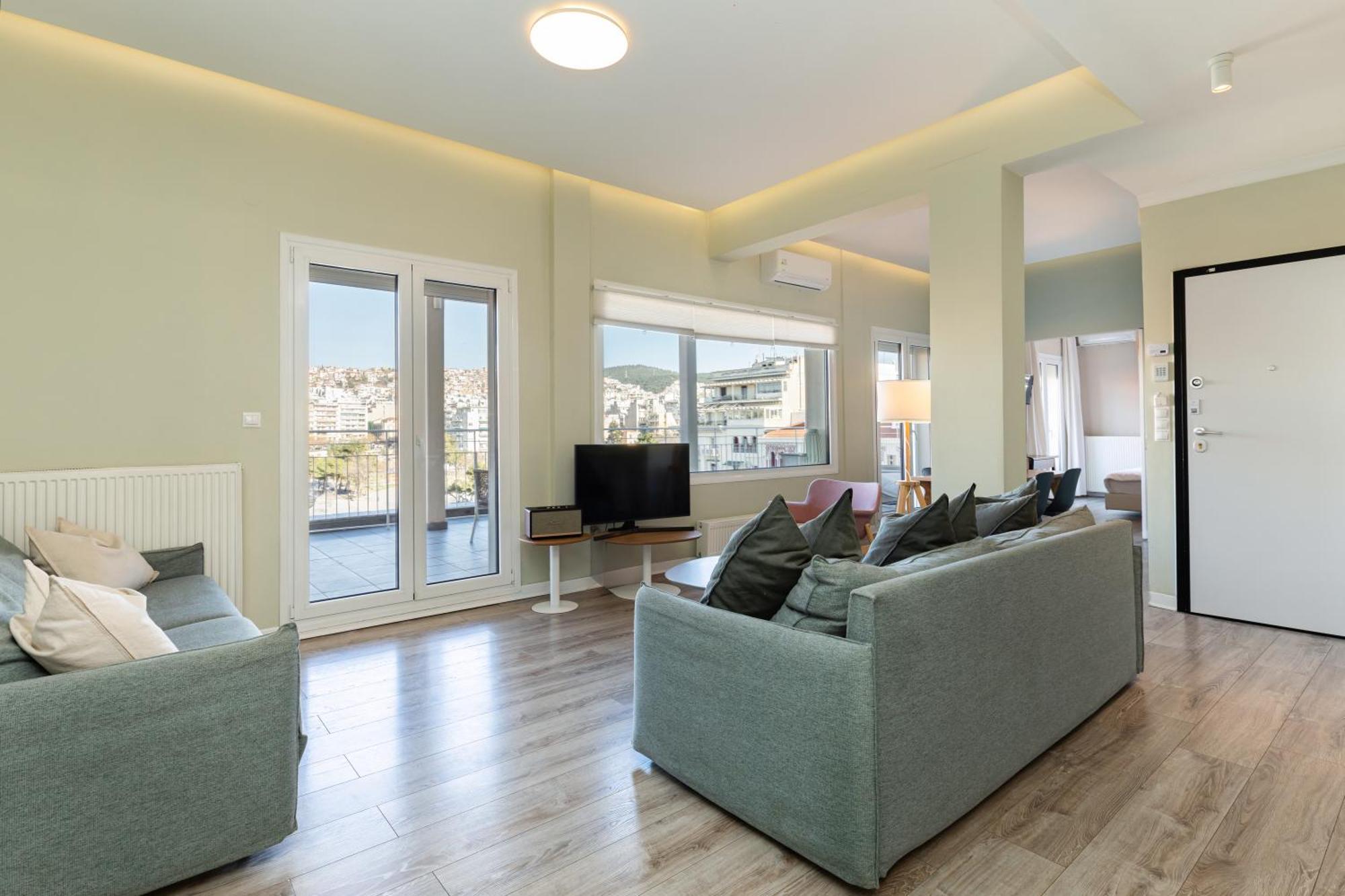 Appartement Apollo, Luxe Aristotelous Penthouse, View